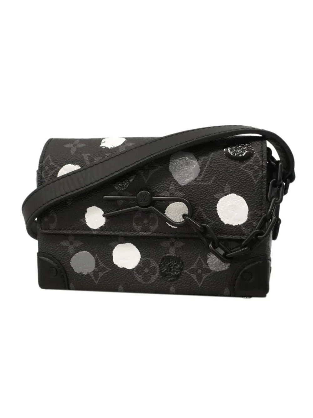 Louis Vuitton Shoulder Bag Monogram Eclipse LV YK Steamer Wearable Wallet Black